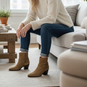 Paige Women's Edie Suede Ankle Boots Size 7 NIB